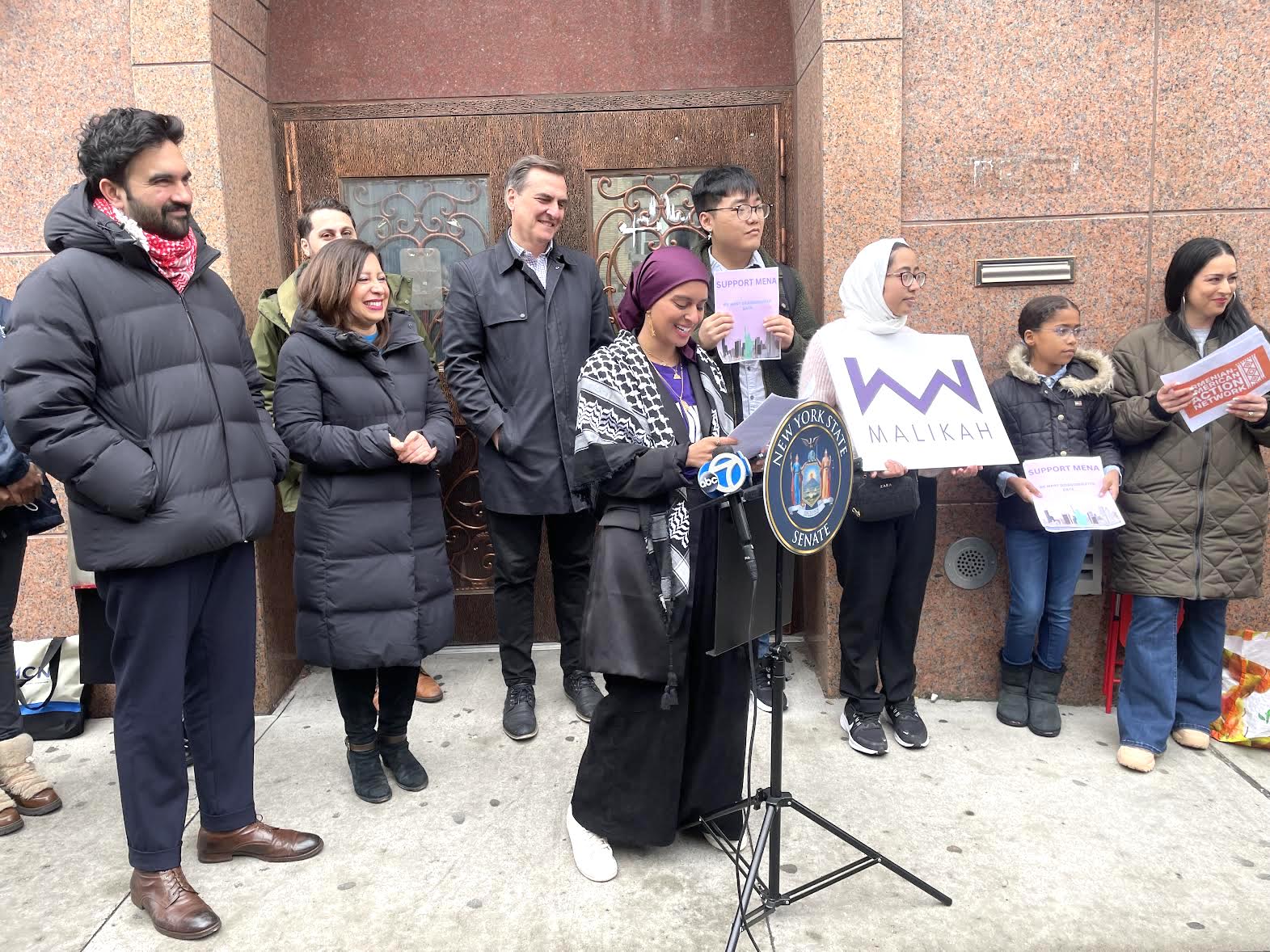 Legislators and Advocates Rally for MENA Bill, Calling for Accurate Representation